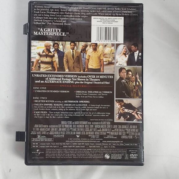 American Gangster (2-Disc Unrated Extended Edition DVD) - Picture 4 of 4